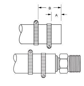 Type hydraulic suction fittings for return hose lines