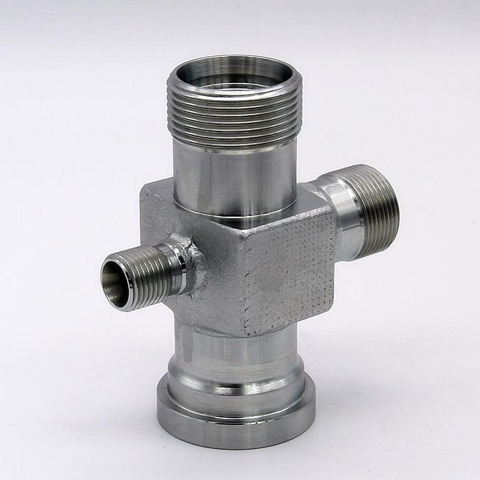 Split flange hydraulic adapters (2)